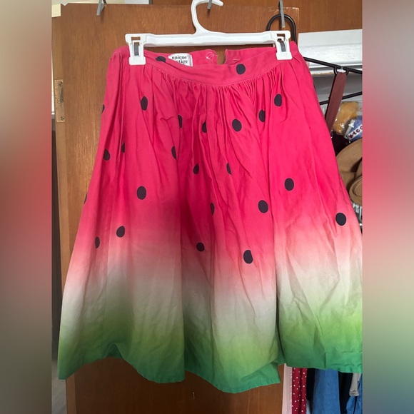 Unique Vintage Watermelon Skirt - Picture 2 of 4